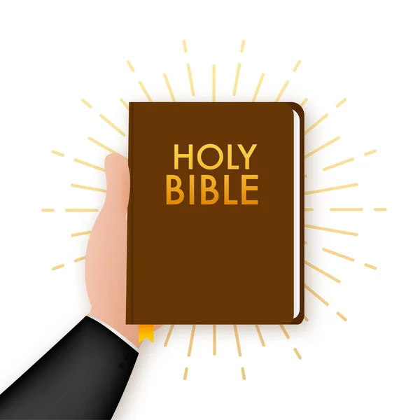 Icono de Doodle. Libro sagrado biblia logotipo ilustración vector. Dibujo de dibujo. Ilustración vectorial de Doodle. — Vector de stock