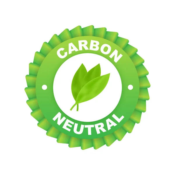 Carbon neutral logo, great design for any purposes. Carbon neutral. Vector icon. Transport logo. Planet earth. —  Vetores de Stock