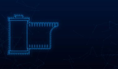 Kamera kayıtları beyaz arkaplanda izole edildi. Vektör stok illüstrasyonu