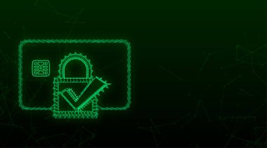 Kredi kartı işlemleri güvende. Ödeme koruma konseptleri, güvenli ödeme. Vektör illüstrasyonu