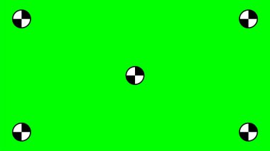 Yeşil kromakey pist noktası. Chromakey Geçmişi. Vektör stok illüstrasyonu.