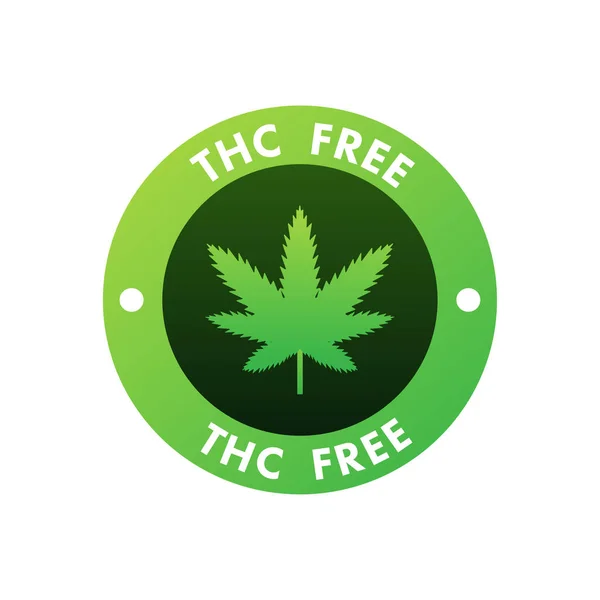 Ícone de logotipo do vetor de folha de cannabis criativo. Modelo para CBD Cannabidiol. Ilustração vetorial. — Vetor de Stock
