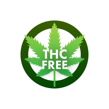 Yaratıcı kenevir yaprağı vektör logosu simgesi. CBD Cannabidiol şablonu. Vektör illüstrasyonu.