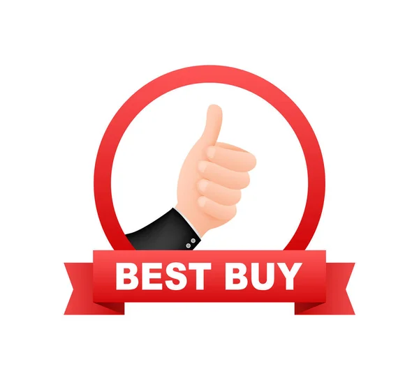 Rot am besten kaufen Illustration auf rotem Hintergrund. Online-Zahlung. Abstrakter Hintergrund. Online-Shop — Stockvektor