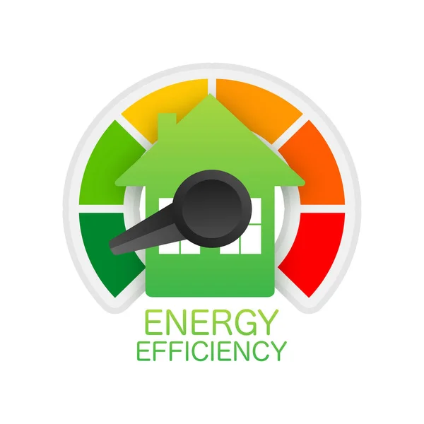 3D-Energiediagramm für die Konzeption. 3D Vektor Illustration. Diagrammkonzept. Vektorsymbol. — Stockvektor