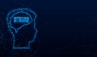 Beyaz arka planda kafa gerdirme pleksus tarzı soyut çizimler. Çizgi film vektör çizimi. Soyut çizgi film tasarımı.