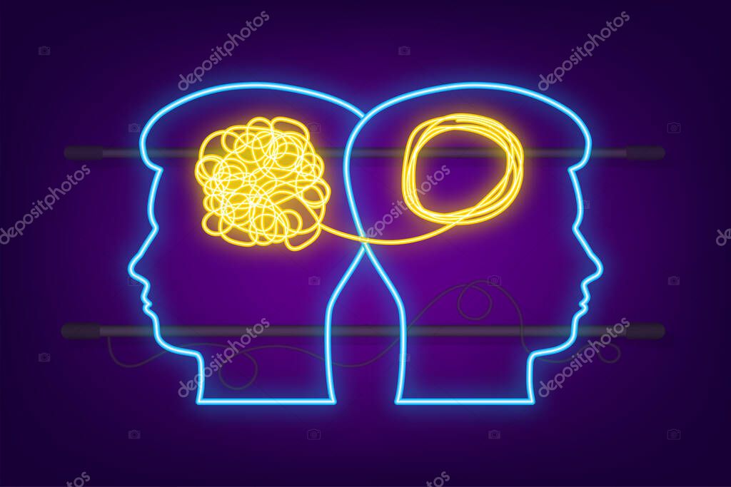 Complex think neon icon , great design for any purposes. Vector illustration