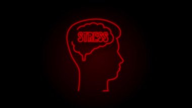 Neon tarzı kafa stresi. Hareket Grafiği