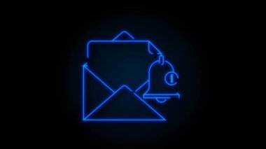 Hatırlatma bildirimini etkinleştir. E- posta bildirim Neon simgesi. Mesaj alarmı. Hareket Grafiği.