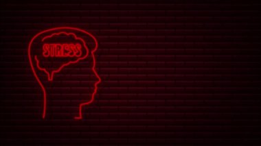 Neon tarzı kafa stresi. Hareket Grafiği