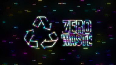 Başarı hikayeleri. Ekoloji neon pankartı. Hareket Grafiği