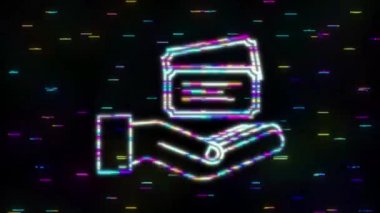 Arıza mavisi biletler el üstünde asılı duruyor. Eski premium sinema giriş biletleri. hareket grafiği