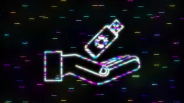 USB bellek kartındaki Bilgisayar Virüsü 'nü arızala. Virüs koruması. hareket grafiği