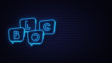 Blog balonu. İnternet teknolojisi. Hareket Grafiği. İletişim teknolojisi