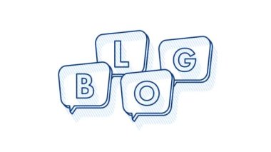 Blog balonu. İnternet teknolojisi. Hareket Grafiği. İletişim teknolojisi
