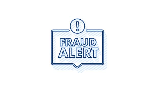 Fraud alert. Security Audit, Virus Scanning, Cleaning, Eliminating Malware, Ransomware. Motion Graphic — Stock Video