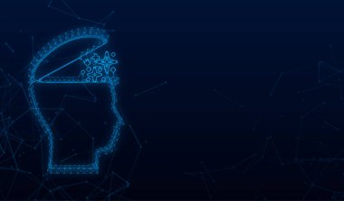 Açık fikirli. Pleksus simgesi ışık arka planında. Akıl sağlığı konsepti. İş konsepti. Yaratıcı fikir afişi. İnsan anatomisi.