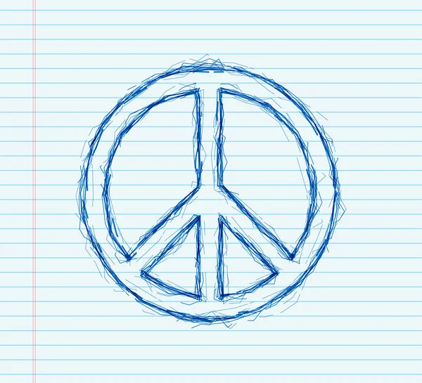 Peace world sketch sign, great design for any purposes. Flat vector illustration. Happy people. World map icon — Stock Vector