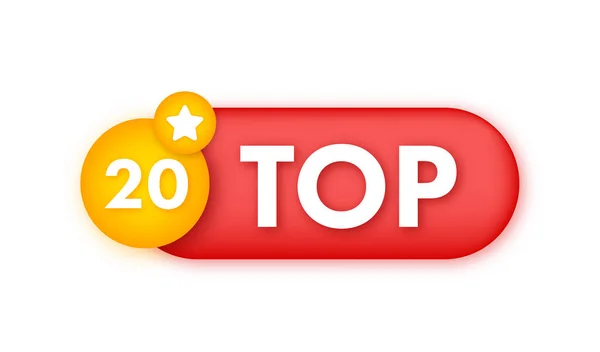 Top 20 - Κορυφή τρεις διάνυσμα πολύχρωμη φούσκα ομιλία — Διανυσματικό Αρχείο