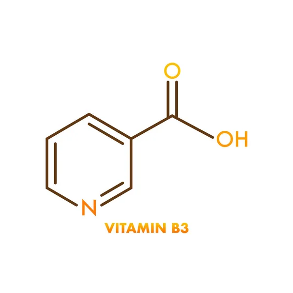 Vitamin Formel Vektorisolierte Illustration Gestaltungselement — Stockvektor