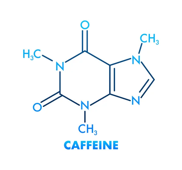 Desenho Ilustração Com Fórmula Cafeína Desenho Ilustração Vetorial Desenho Vetorial —  Vetores de Stock