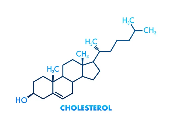 Wzór Cholesterolu Białym Tle Wzór Cholesterolu — Wektor stockowy