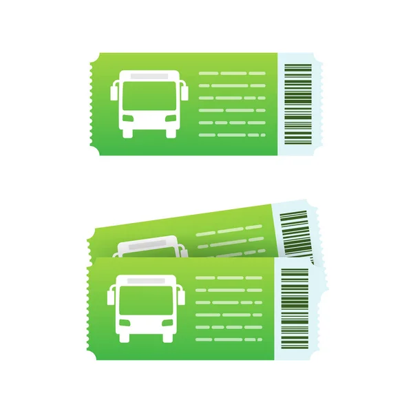 Ticket Bus Grande Design Qualsiasi Scopo Vettore Trasporto Icona Aziendale — Vettoriale Stock
