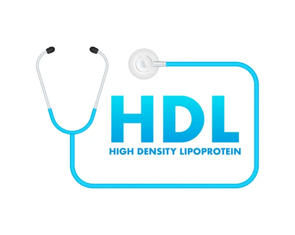 High Density Lipoprotein Ikone Für Konzeptdesign Blutdruckkonzept Bluthochdruck — Stockvektor