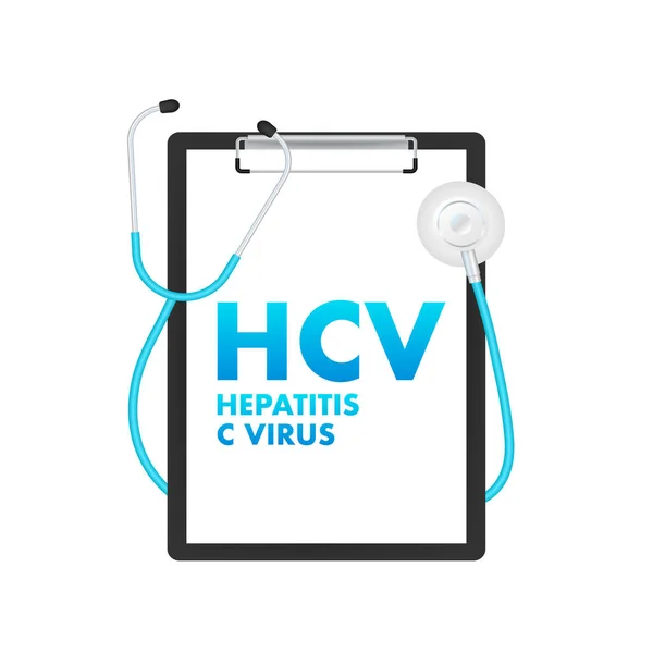 Virus Hepatitis Para Diseño Salud Concepto Del Día Mundial Salud — Vector de stock