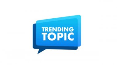 Moda konu simgesi rozeti. Web ya da yazdırma tasarımında kullanıma hazır. Bayrak tasarımı. Trend Hareketi grafikleri .