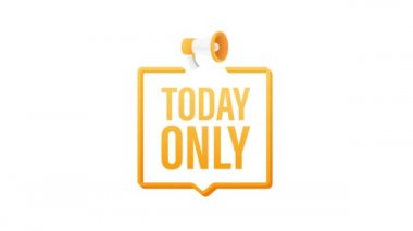 Bugün sadece promosyon tasarımı için megafon kullanılıyor. Konuşma balonu simgesi. Hareket grafikleri