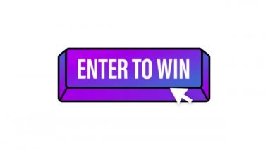 3D web arkaplan tasarımı için kazanma düğmesi girin. Tıklama tuşu izole edildi