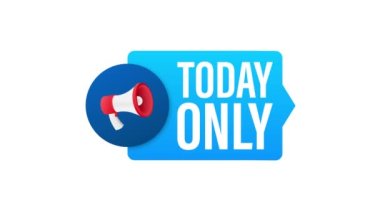 Bugün sadece promosyon tasarımı için megafon kullanılıyor. Konuşma balonu simgesi. Hareket grafikleri .