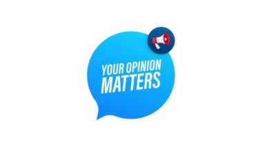 Megafon El, metinli iş konsepti Fikriniz önemlidir.