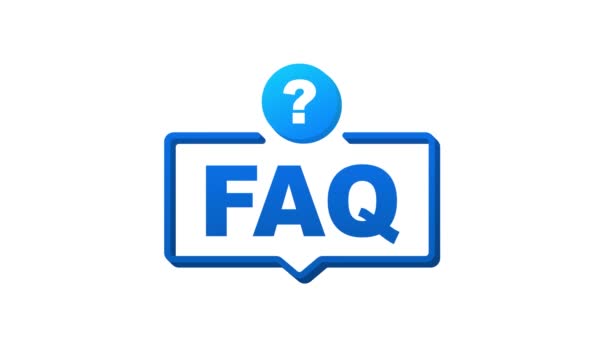 Συχνές Ερωτήσεις Συχνές Ερωτήσεις Banner Φούσκα Ομιλίας Κείμενο Faq Γραφικά — Αρχείο Βίντεο