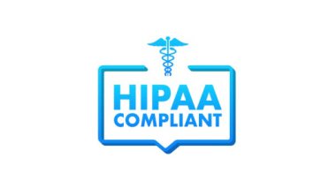 Hipaa uyumlu. İşaretleme simgesi. Hareket grafikleri logo sembolü tasarımı