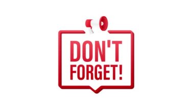 İşaretli kırmızı megafon pankartı. Hareket grafikleri