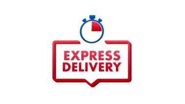 Ekspres teslimat servisi. Kronometreyle hızlı teslimat emri. Hareket grafikleri