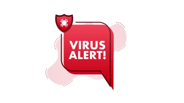 Alerte Fraude Audit Sécurité Analyse Virus Nettoyage Élimination Des Graphiques — Video