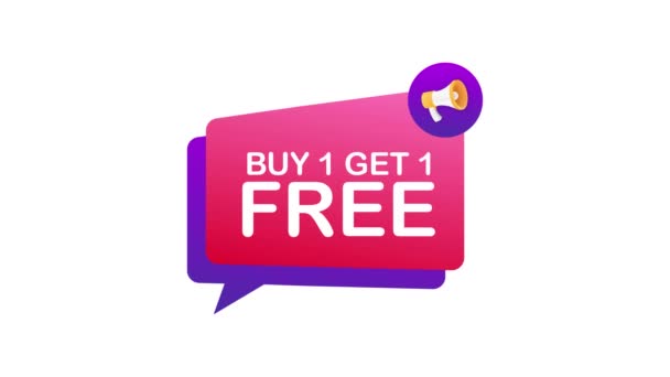 Ein Megafon Banner Geschäftskonzept Mit Text Kaufen Sie Get Free — Stockvideo