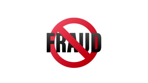 Alerta Fraude Auditoría Seguridad Escaneo Virus Limpieza Eliminación Malware Ransomware — Vídeos de Stock