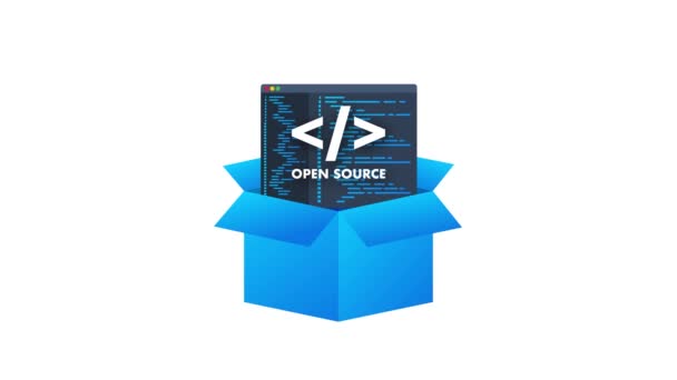 Software Ontwikkeling Digitale Technologie Concept Open Source — Stockvideo