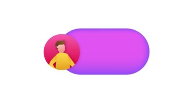 Düğme, beyaz arka planda bizi takip et. Hareket grafikleri .