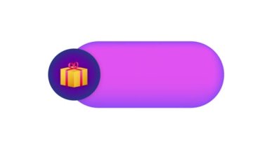 Terfi tasarımı için ikramiye. Sürpriz pankart. İndirimli reklam şablonu. Pazarlama tanıtım tasarımı için web şablonu. Hareket grafikleri .