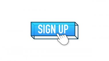 Mavi işaret düğmesi modern tarzda. Business Motion grafik simgesi. Ok simgesi