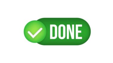 Web ve uygulama için yeşil işaret simgesi yaptım. İşaret işareti. Hareket grafikleri