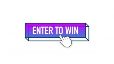 3D web arkaplan tasarımı için kazanma düğmesi girin. Tıklama tuşu izole edildi