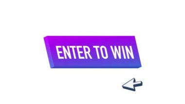 3D web arkaplan tasarımı için kazanma düğmesi girin. Tıklama tuşu izole edildi