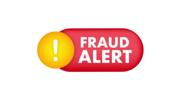 Alerta Fraude Auditoría Seguridad Escaneo Virus Limpieza Eliminación Malware Ransomware — Vídeo de stock