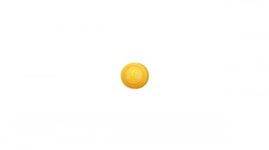 Konsept tasarım için üç boyutlu bir ikon, altın elli ve lira sikke. Basit Hareket Grafikleri. Finansal ikon seti. İş konsepti